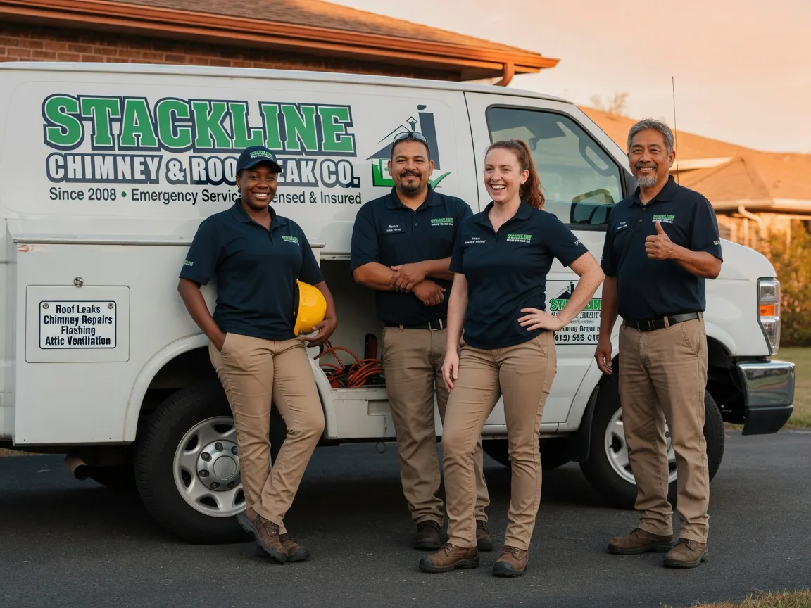 Chimney flashing repair company in Woodstock, IL